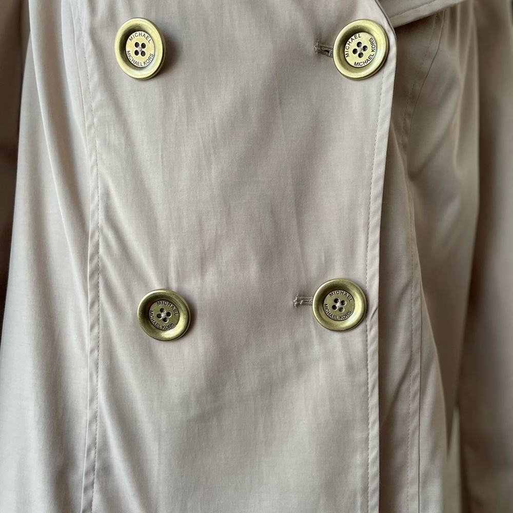 NWT Michael Kors trench coat sz 10 - Picture 9 of 11